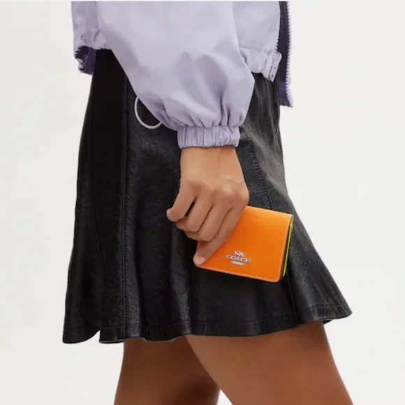 COACH Mini Wallet On A Chain In Colorblock - Picture 6 of 16